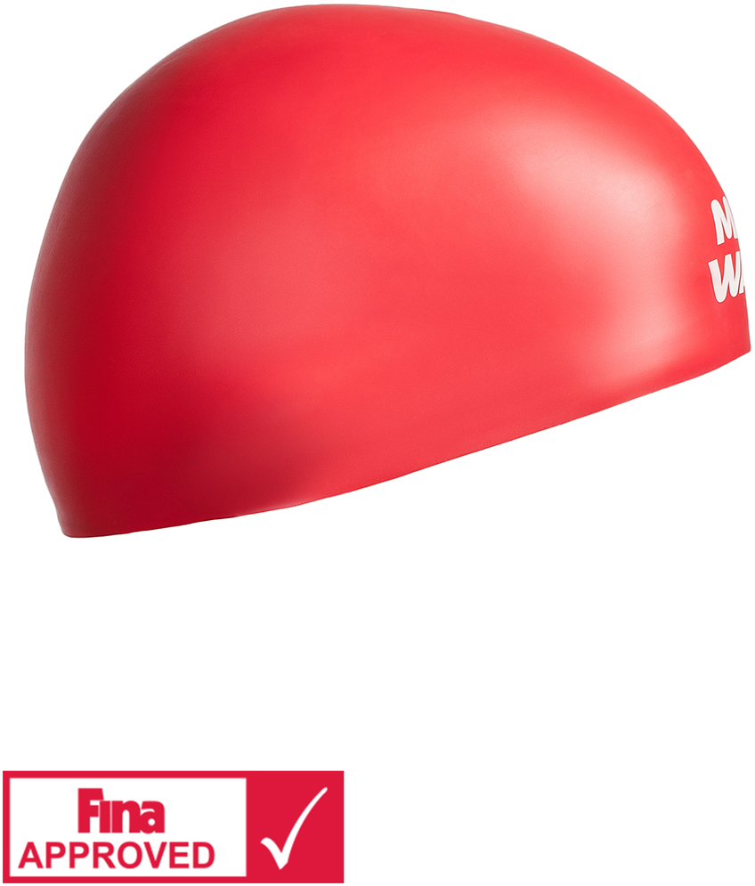 MAD WAVE CZEPEK STARTOWY SILICONE CAP SOFT FINA  L RED M053301305W