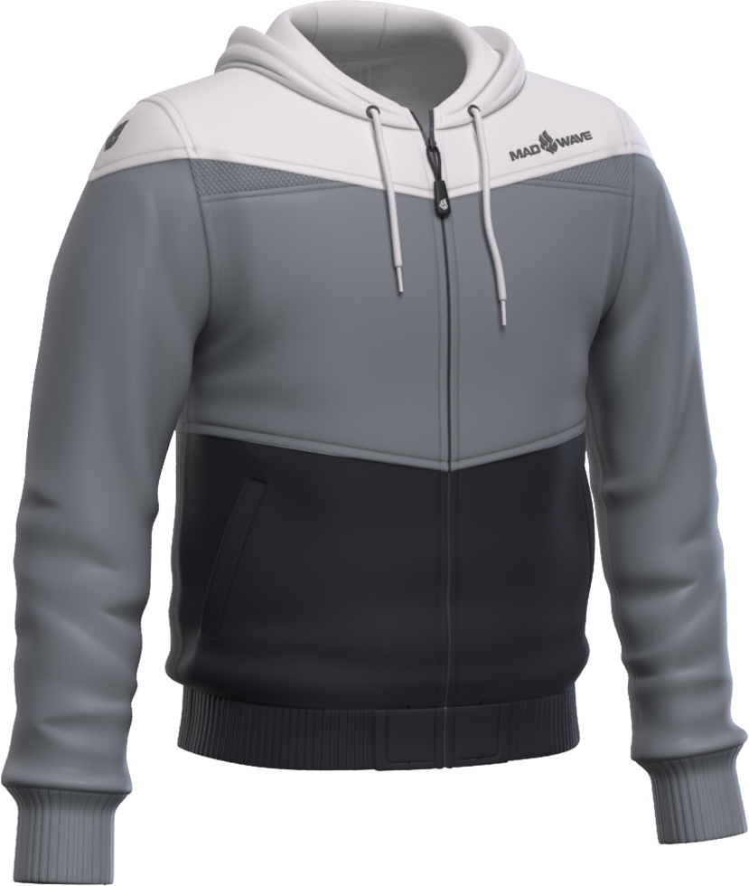 MAD WAVE ROZPINANA BLUZA SPORTOWA PROS GR/BK