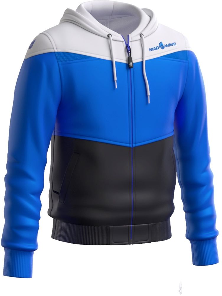 MAD WAVE ROZPINANA BLUZA SPORTOWA JUNIOR PROS BLUE/BK